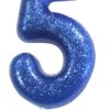 Kakelys 5 glitter blå