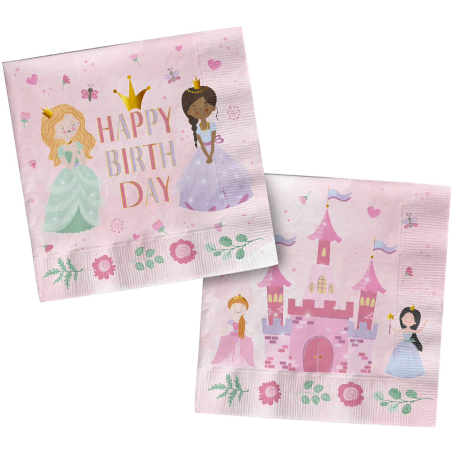 Birthday princess servietter 20pk