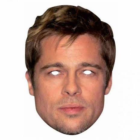 Pappmaske Brad Pitt