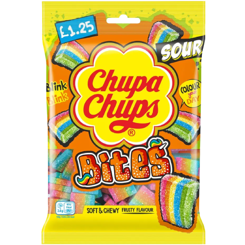 Chupa chups sour bites 120g