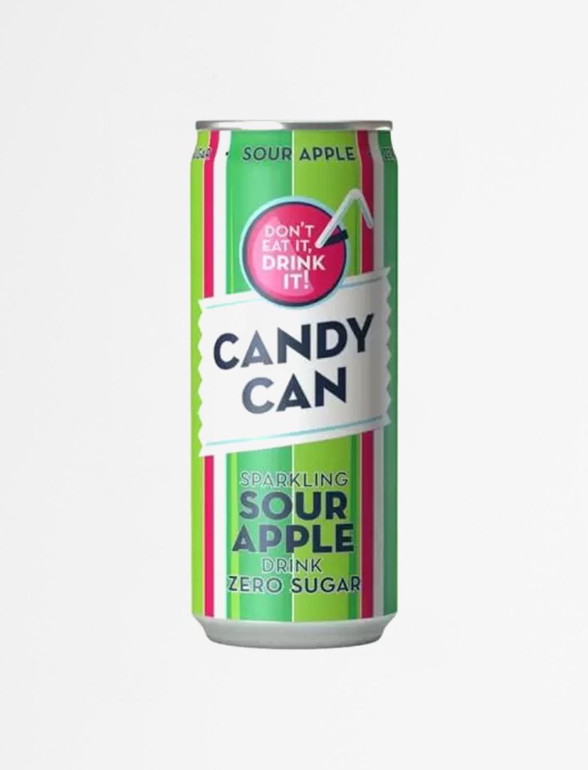Candy can sour apple sparkling 330ml