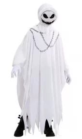 Spøkelseskostyme evil ghost str. 128 (5-7 år)