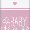 Pink Hearts Baby Shower plastduk 137x213cm