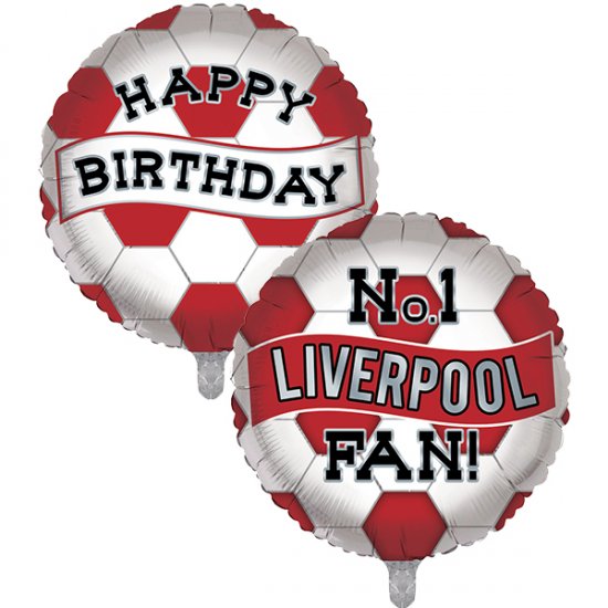 Liverpoolfan bursdag folieballong