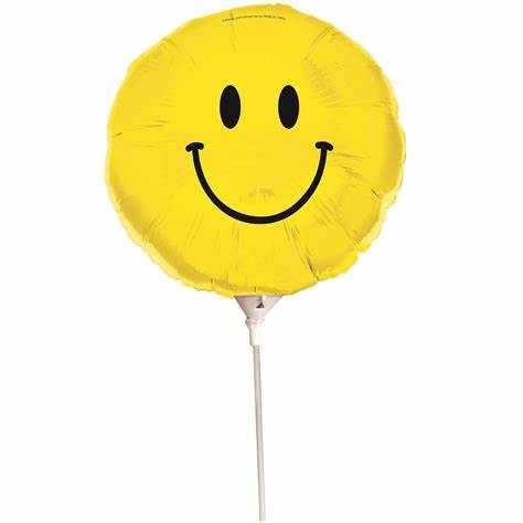Folieballong smile gul