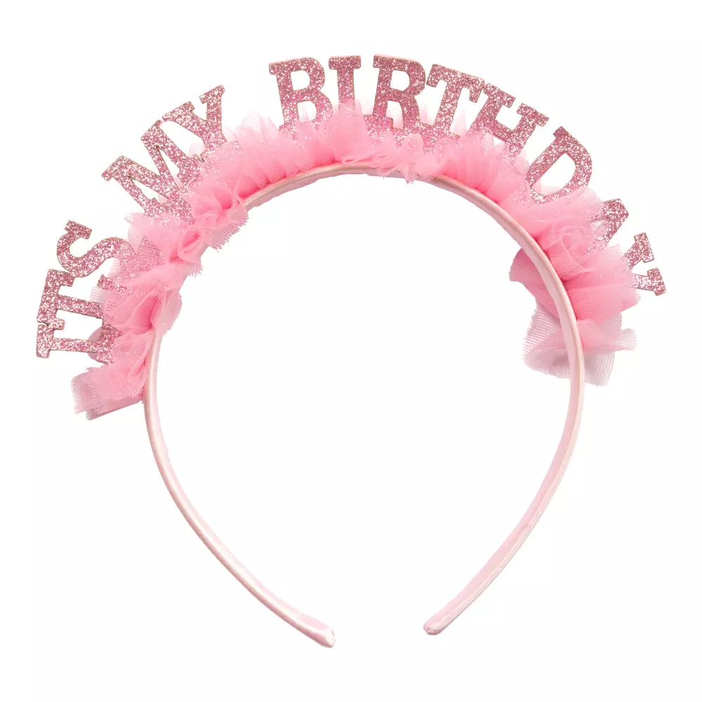 Hodebøyle It´s my birthday Pink