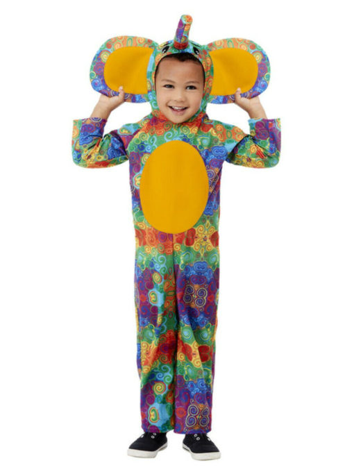 Toddler 1 colourful elephant costume (1-2 år)