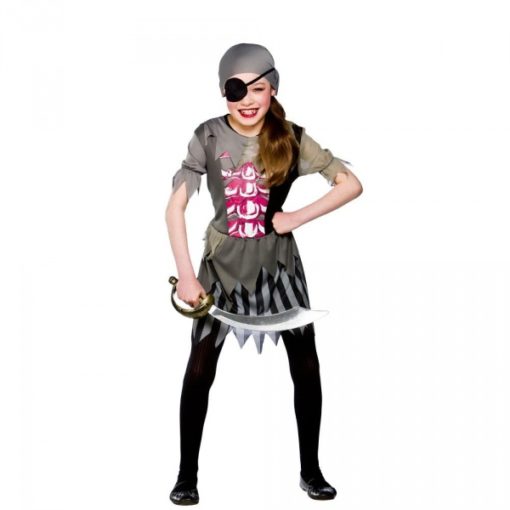 Zombie pirate girl  3-4 år