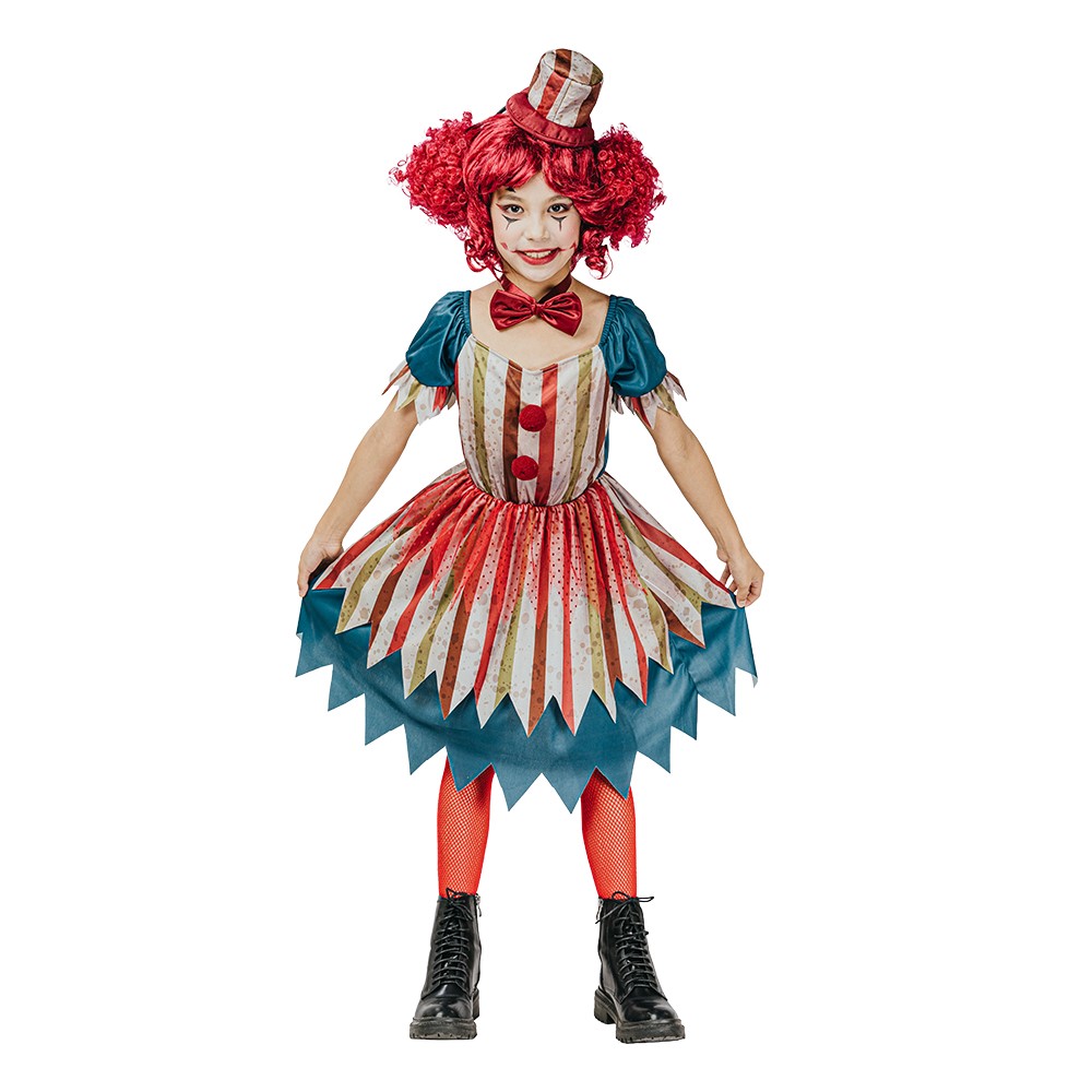 Vintage clown girl str. 134/140 (8-10 år)