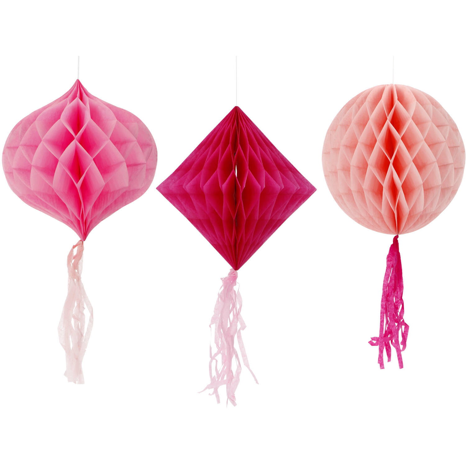 Honeycomb set perfect pink 3pk