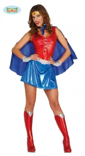 Power woman superhelt dress str. L