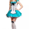 Alice in wonderland kostyme onesize voksen
