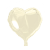 Ivory hjerte folie 46cm