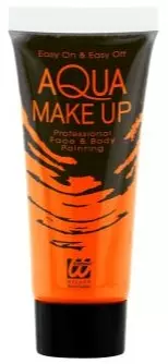 Neon aqua make up orange