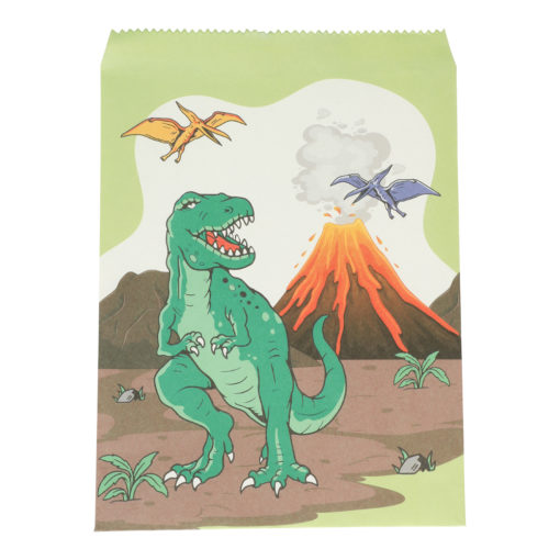 Dinosaur godtepose i papir 8pk