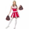Cheerleader costume rød XS