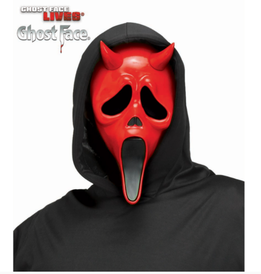 Devil face red maske