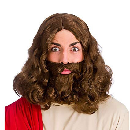 Jesusparykk og skjegg