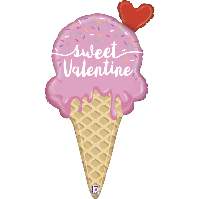 Sweet Valentine Ice Cream 89 cm folieballong