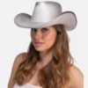 Cowboyhatt silver rhinestone