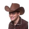 Texan cowboyhatt brun