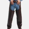 Cowboy chaps faux leather (onesize)