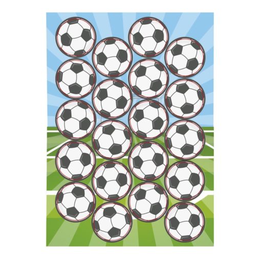 Fotball cupcakesbilder 20stk 3,4cm