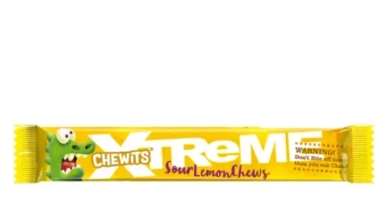 CHEWITS XTREME EXTREMELY LEMON CHEWS PACKS 34g