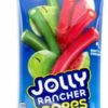 JOLLY RANCHER ROPES WATERMELON & GREEN APPLE PEG BAG 170g