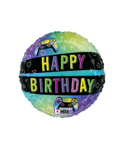 Folieballong vivid gaming birthday