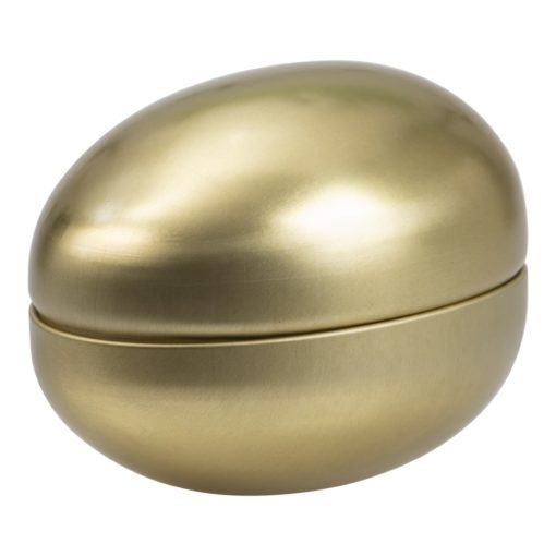 Påske-egg gull metall 15cm