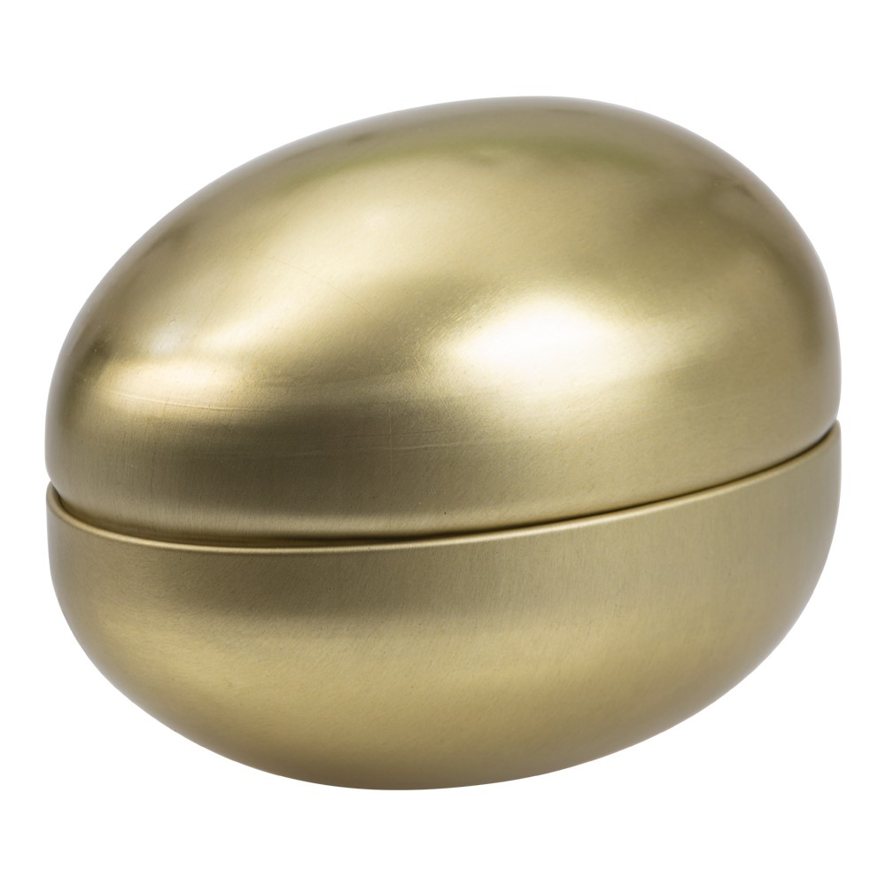 Påske-egg gull metall 15cm