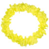 Hawaii blomsterkrans neon gul