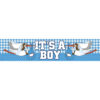 Birth Boy Foil Banner - 2.5 m x 11 cm