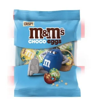 M&Ms Crispy Chocolate Moulded Eggs 72g