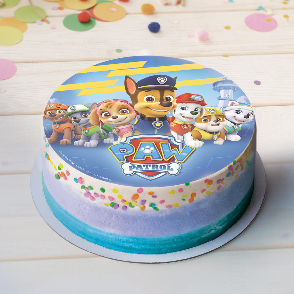 Paw patrol spiselig kakeskilt - 20cm