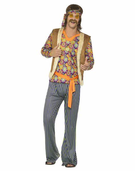 60s hippie singer costume S