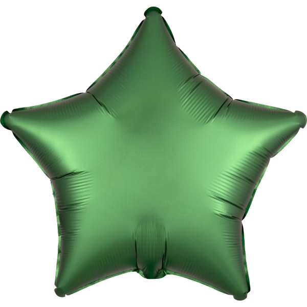 Folieballong satin lux emerald stjerne