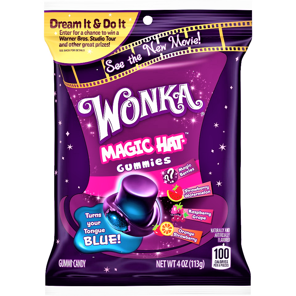 Wonka magic hat gummies