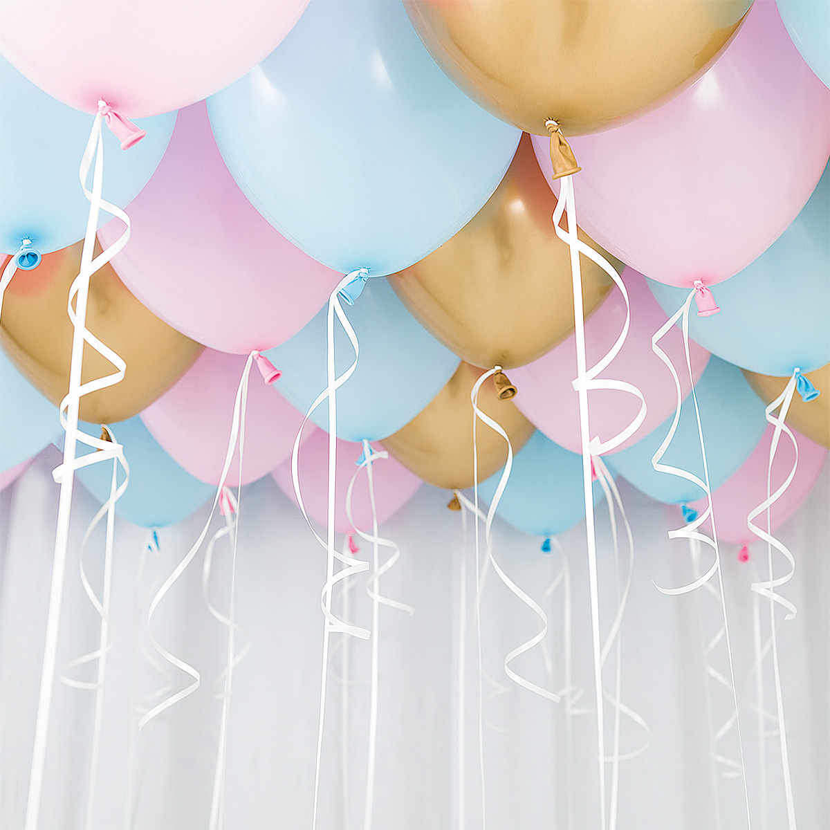 Balloon ceiling kit gender party