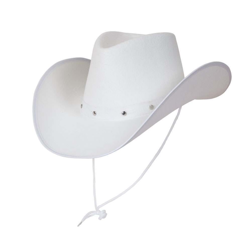 Texas cowboyhatt hvit