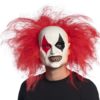 Latexmaske Ruddy clown with hair full head