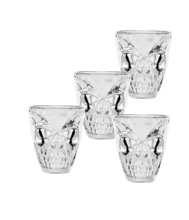 Skull shotglass 4pk