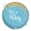 ITS A BOY GLITTER HOLO FOLIEBALLONG