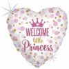 Welcome little princess hjerteballong