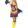 1960s tie dye kjole S