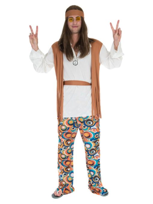 Mens hippie costume S