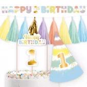 1sr birthday decoration kit