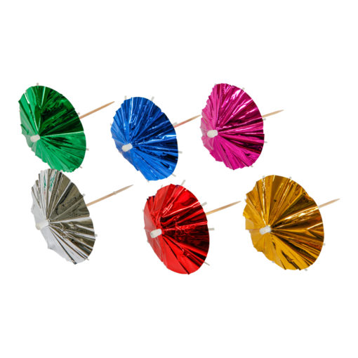 Umbrella picks multicolor 10pk