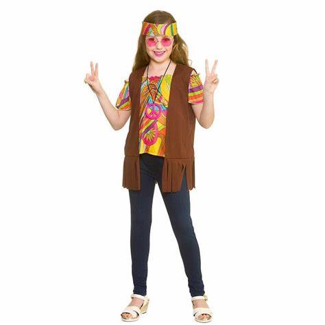 Cool hippie girl 5-7 år